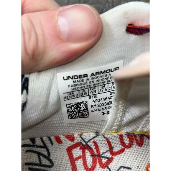 Under Armour Forge RC Pride Stand 4 Equality Multicolor Shoe M 9.5 W 11 - Picture 5 of 7